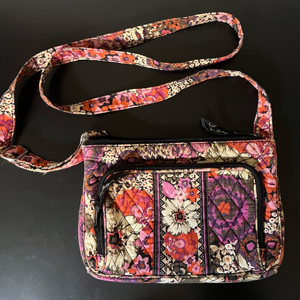 Vera Bradley | Rosewood Floral Crossbody Bag Purse